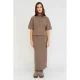 Moscow maxi rok – taupe