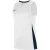 Nike Basketbalshirt met V-hals voor heren (Wit/Zwart)