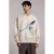 Aeden oversized sweater met print – white cap grey