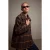 TRENDYOLMİLLA Dames Bruin Geruit Lang Oversized Jassen