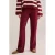 WE Fashion flared broek – donkerrood
