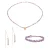 Amethist collier, armband en oorbellen voor dames Sloya Lumia