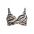 BEACHWAVE Curve voorgevormde beugel bikinitop taupe/zwart