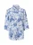 Marie Lund Blouse ‘Rihab’  blauw / wit