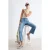 TRENDYOLMİLLA Dames Blauw Effen Flared Hoge taille Jeans