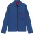 Hugo Heren Logo Katoenen Overshirt (Medium Blauw)