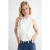 TRENDYOLMİLLA Dames Wit Effen Mouwloos Regular fit Blouses