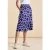 Street One Dames Jersey midirok in Blauw