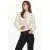 Mango tweed jas met wol – ecru