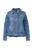 Ulla Popken Tussenjas  blauw denim
