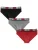 DIESEL Slip ‘Andre’  grijs / rood / zwart / wit