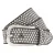 B.BELT Riem  bruin / zilver