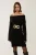 Off-shoulder Gestreepte Gebreide Jurk