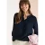 Cecil Dames 3/4-mouwen blouse met gespleten hals in Blauw