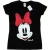 Li-cense Disney dames minnie mouse distressed gezicht katoenen t-shirt