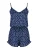 Trendyol Korte pyjama  indigo / wit