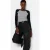 TRENDYOLMİLLA Dames Grijs Effen Lang Getailleerd T-shirts