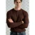 Slim Fit Lange Mouwen Knop Kraag T-Shirt