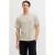 JJ REBEL relaxed T-shirt met backprint beige