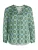 Cartoon Blouse  lichtblauw / lichtgroen / wit