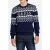 GUESS Ski Cn Jacquard Swtr Smart Blue