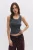 Maillot de corps en coton délavé avec œillets