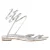 Rene Caovilla Cleo Platte Spiraal Sandalen in Zilver Leer