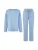 By Louise Pyjama ‘by Louise Women’s Homewear Loungewear Long Soft & Comfortable Light Blue’  blauw