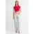 Dames Crop Slim-Fit Crew Neck T-Shirt