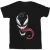 Marvel Jongens Venom Gezicht T-Shirt (Zwart)