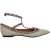 Valentino Garavani Rockstud Gevangen Ballerina’s in Witte Leer