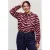 VERO MODA CURVE Plus Size top met zebraprint – donkerrood/beige