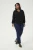 Blouse met lange mouwen Regular fit Black