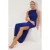 TRENDYOLMİLLA Dames Blauw Effen Maxi Mouwloos Diploma-uitreiking / Gala Recht Avond & Gala Jurk