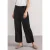 Street One Dames Broek met High Waist en Wide Leg pijpen in een Loose Fit pasvorm in Zwart