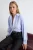 TRENDYOLMİLLA Dames Blauw Gestreept Lang Oversized Overhemden