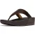FitFlop Lulu Lederen Teenslipper – Microwobbleboard-zool technologie BRUIN –
