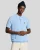 Lyle & Scott Linnenmix Gebreide Poloshirt – Lichtblauw