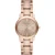 Elegant Burberry BU9135 dameshorloge in bruin roségoud roestvrij staal