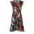 Tropische tapisserie jurk van viscose
