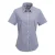 Premier Dames/dames Microcheck Korte Mouwen Katoenen Shirt (Marine / Wit)