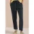 Mid Waist Slim Leg broek in Loose Fit