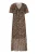 usha FESTIVAL Blousejurk ‘Spring Summer’  turquoise / roestbruin / cappuccino / zwart