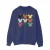 Disney Heren Mickey Mouse Hoofden Vierkant Sweatshirt (Marineblauw)