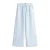 Tommy Jeans wide leg high waist gestreepte casual broek met linnen lichtblauw
