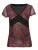 KOROSHI Shirt  donkerrood / zwart