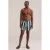 WE Fashion zwemshort groen/wit/zwart
