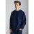 Oversized sweatshirt met geribde ronde hals