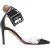 Aquazzura PVC Enkelband Sandalen in Zwart Leer