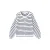 Mango Kids gestreepte vest wit gebreid